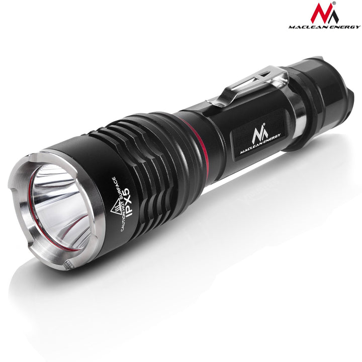 Maclean Flashlight USB Cábla Muirearú LED Tóirse + Charger + Sealbhóir Rothar Socraigh 10W