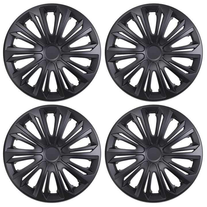 NRM Wheel Trims Covers Set 14'' Black Matt for Steel Trims Universal Super Resistant