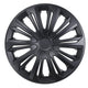 NRM STRONG black mat 15" universal hubcaps 4 pieces