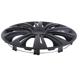 NRM STRONG 16" Universal Hubcaps, Matte Black, 4-Pack