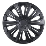 NRM STRONG 16" Universal Hubcaps, Matte Black, 4-Pack