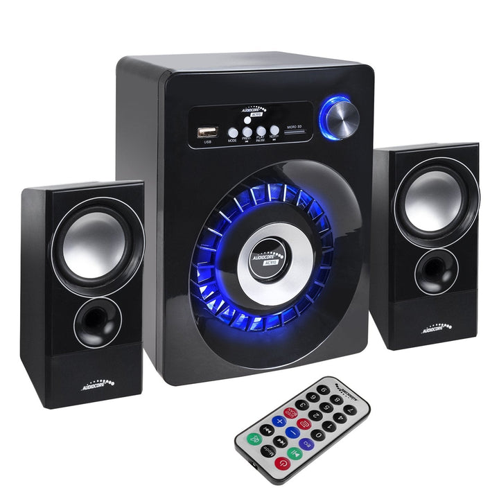 Audiocore AC910 Bluetooth 2.1 Speakers Stereo System Loudspeaker FM Radio, TF Card Input, AUX, USB-Powered