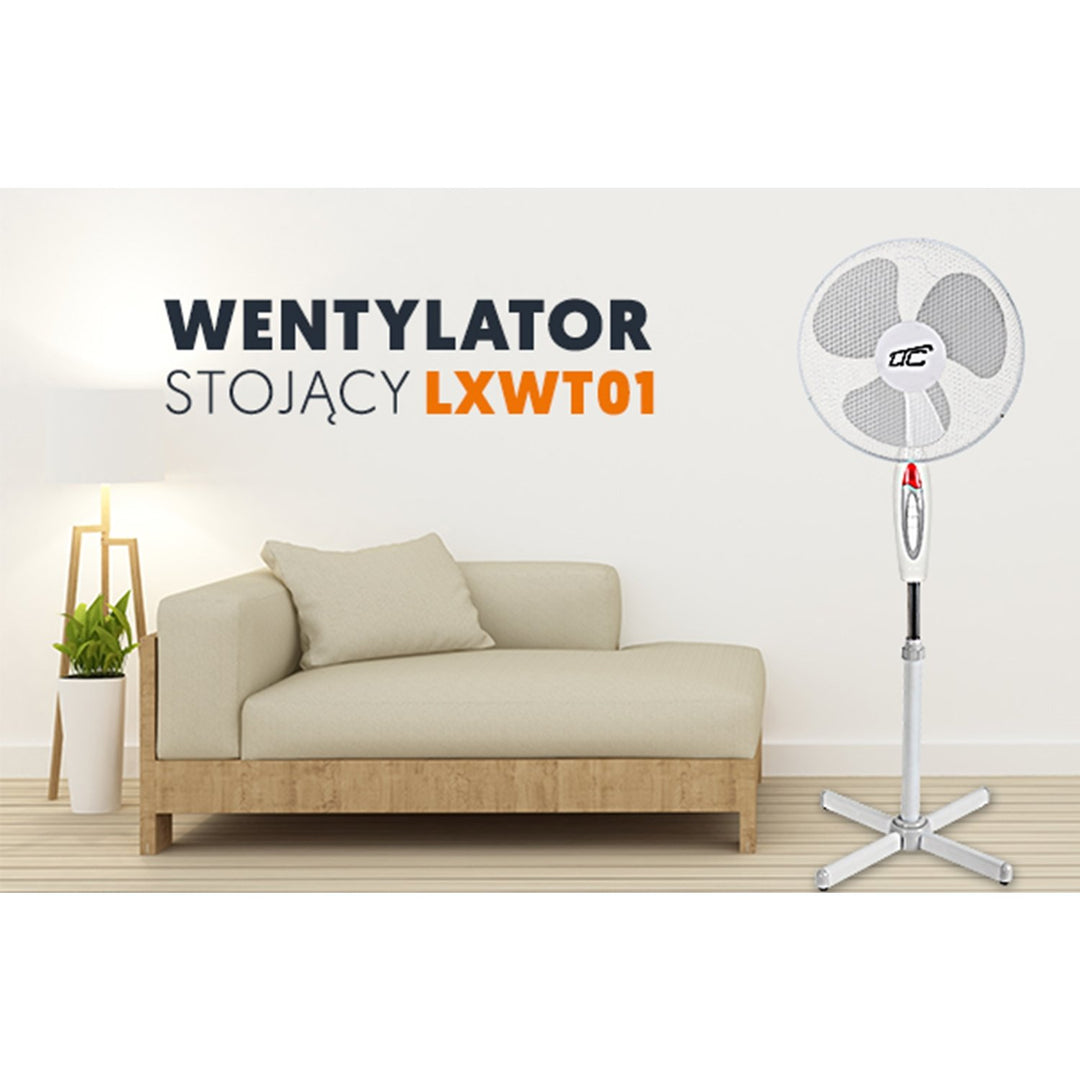 Quiet and standing fan with 3 modes of operation