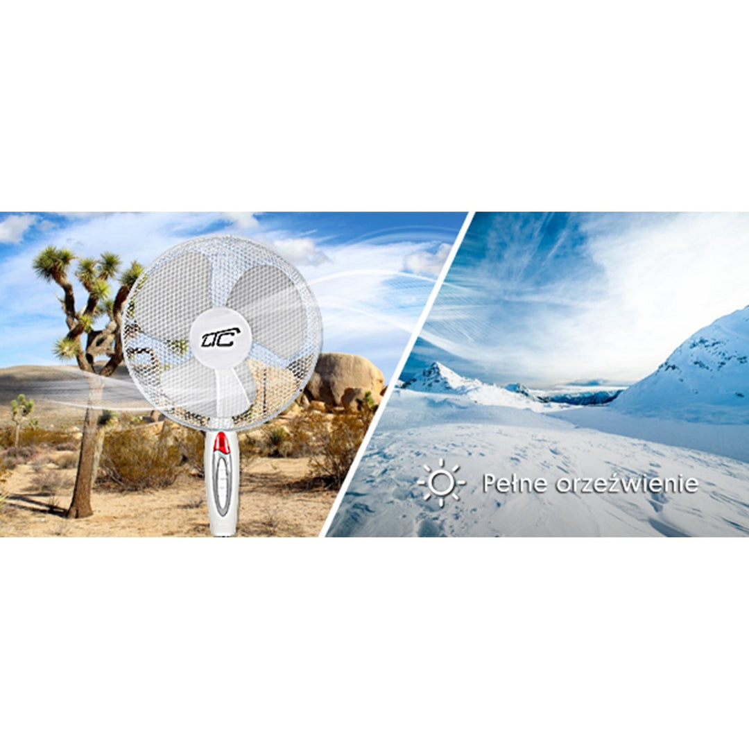 Quiet and standing fan with 3 modes of operation