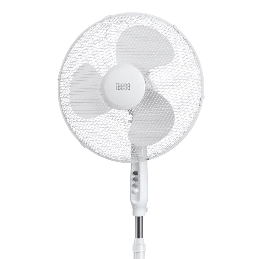 Pedestal Oscillating Fan with 3 Speed Modes and Adjustable tilt and height