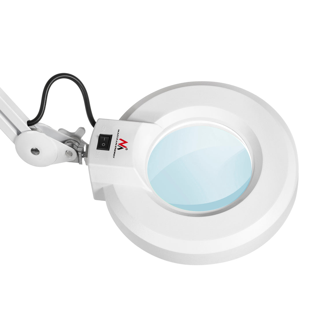 Maclean Energy MCE152 Cosmetic LED Lamp on Wheels Magnifier