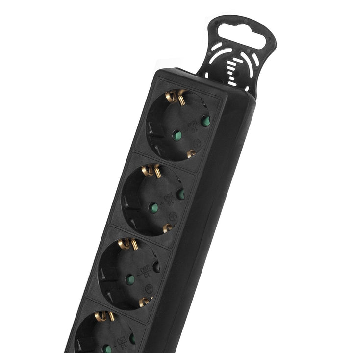 Power strip extension cord 5 sockets with switch black German type 5m Maclean Energy MCE227G 3500W