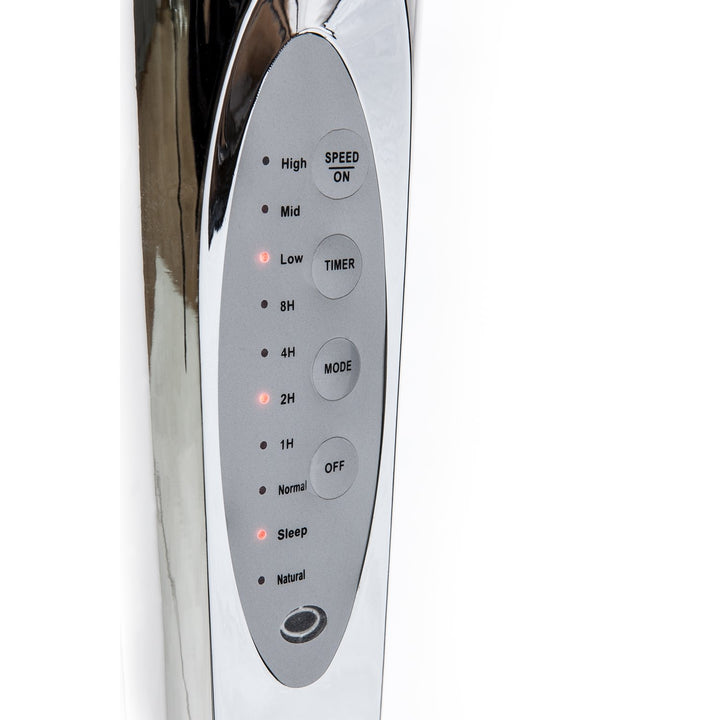 Floor Fan Oscillation Standing Timer 3 Speeds Swivel Remote Control 60W 130cm