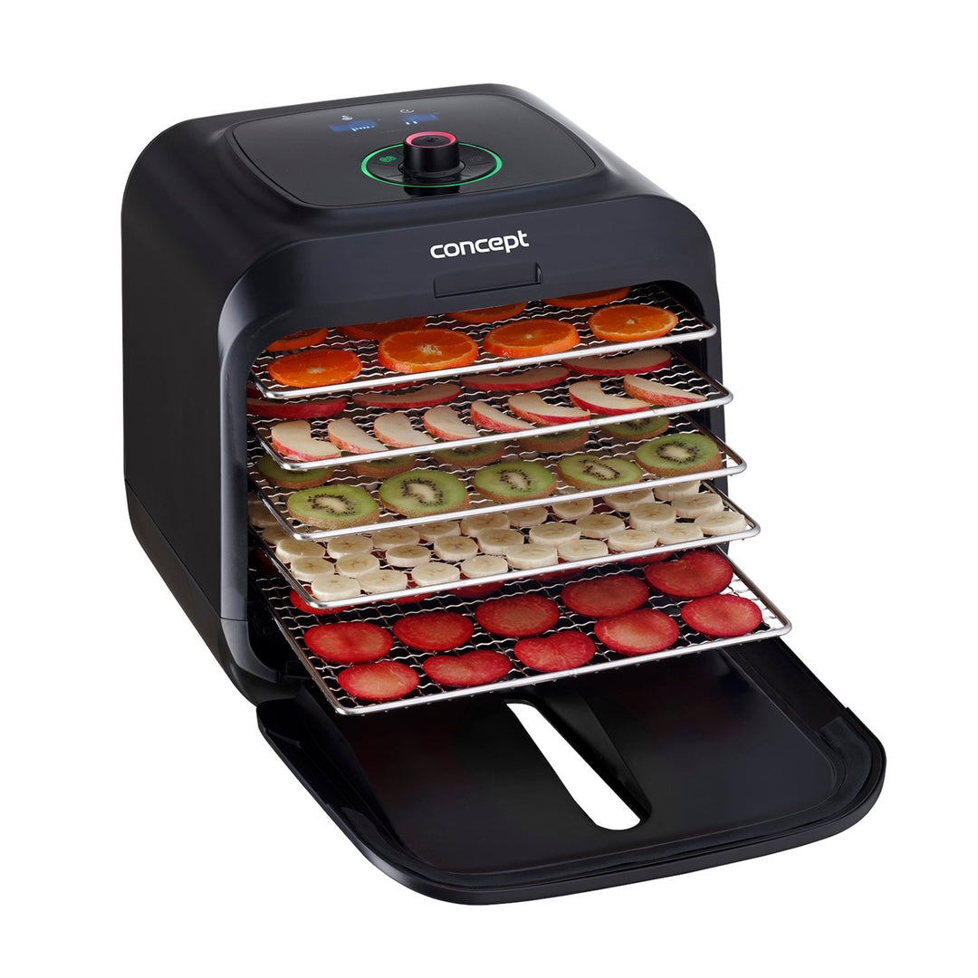 Coincheap Triomadóir bia Infra 500W: torthaí, glasraí, beacáin, luibheanna, bláthanna agus feoil