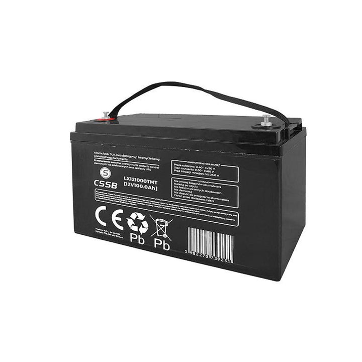 LTC LX121000 12V 100Ah Rechargeable Battery Gel AGM UPS Motorboat Camper Van Solar Panel Maintenance Free Deep Cycle Non Leaking