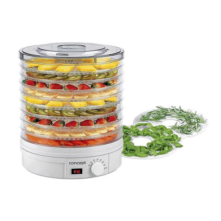 Concept SO1020 Electric Food Dehydrator 9 Tray Fruit Mushroom Vegetable Dryer Healthy Crisp 245W