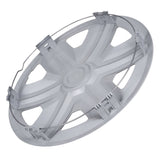 NRM 15" Wheel Covers Hubcaps Universal 4 PCS Black Silver Easy Assembly ABS