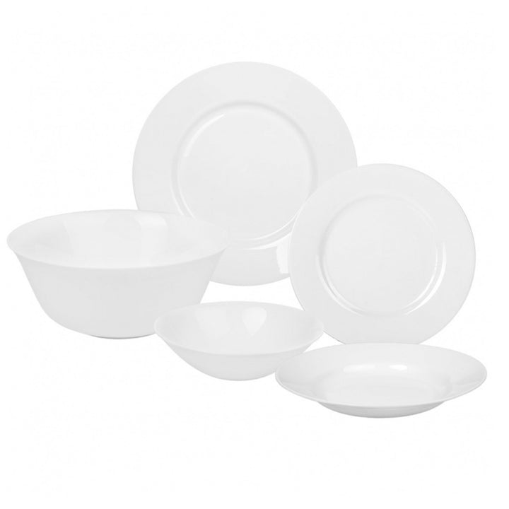 Luminarc Every Day dinner service 41pcs for 12 people Hard Glass White