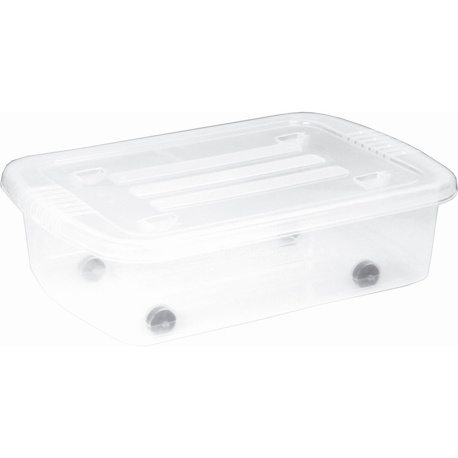 Plast Team 22310800 Under-Bed Container with Wheels Bedroller 25L
