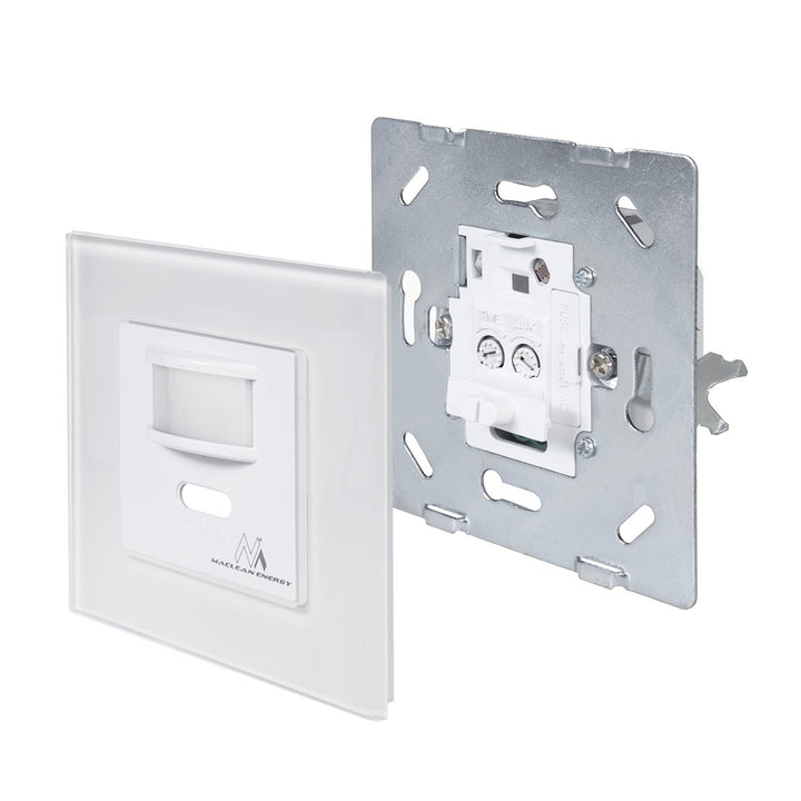 Maclean MCE240 Infrared Motion Sensor Detector PIR Wall Mount Automatic LED Lighting Glass Frame