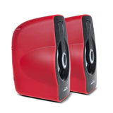 Audiocore AC855 R PC Speakers USB Powered Wired Portable Laptop Computer LED Illuminated 6W