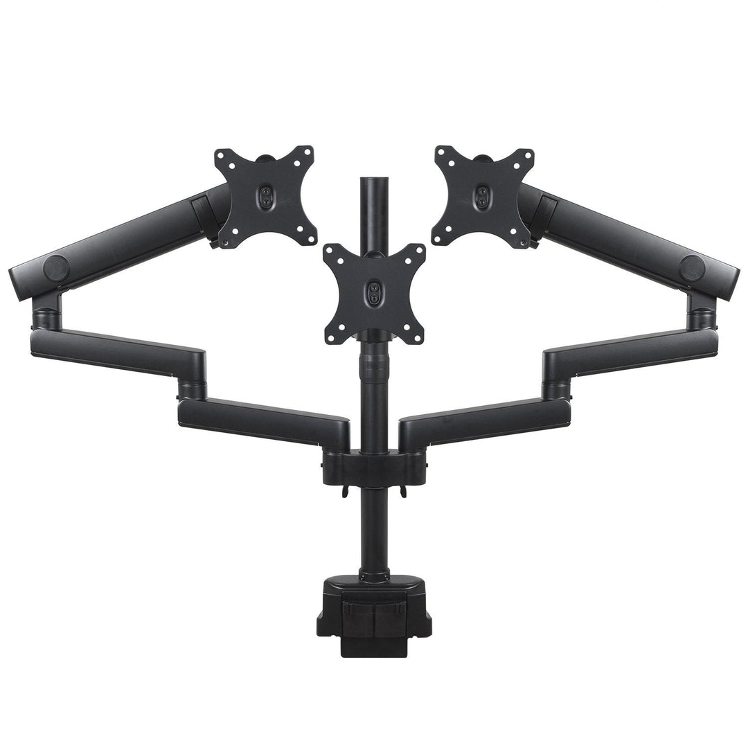 Maclean MC-811 Monitor Bracket Desk Mount Holder For 3 LCD LED Monitors USB 17'' - 27" 3 x 7kg VESA