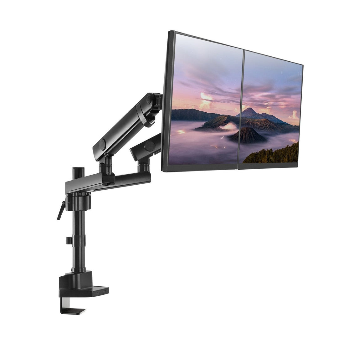 Maclean MC-812 Dual Monitor Bracket Desk Mount Holder For 2 LCD LED Monitors 17'' - 32" 8kg Vesa