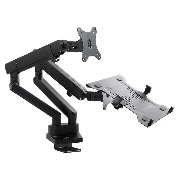 Maclean MC-813 Dual Monitor Bracket Desk Mount Holder For Monitor &amp; Laptop 17" - 32" 8kg VESA Universal