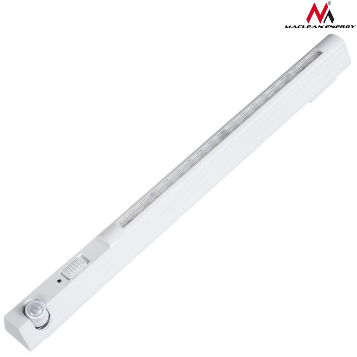 Lampa stiúir Maclean MCE235 le braiteoir tairiscint, hook, teocht 4000K, raon 3m, 3xAAA, ON / OFF / AUTO2, Inaistrithe, Braiteoir PIR