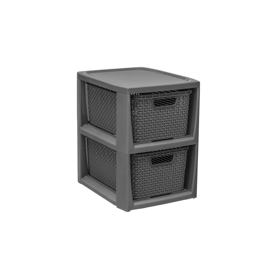 BranQ Storage Unit with Basket Drawers Tower Cabinet