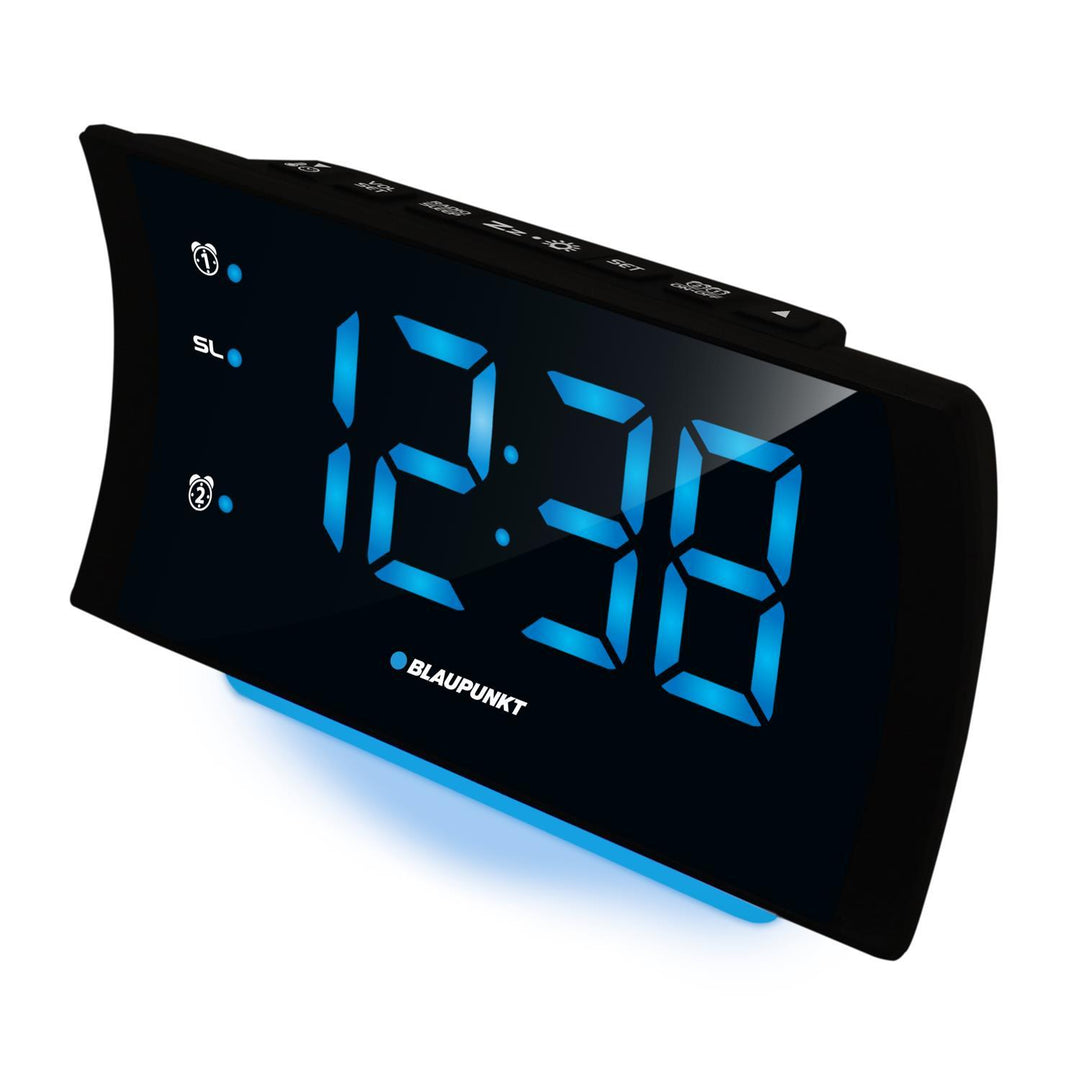 Clock Radio FM PLL USB Charging Temperature Sensor LED Backlight  Display Alarm Nap Function