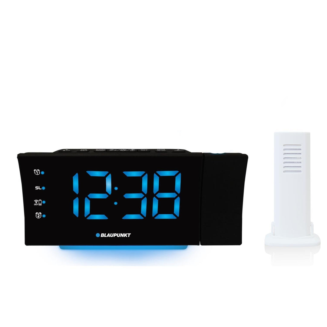 Blaupunkt CRP81USB Alarm Clock Radio FM USB LED Backlight Display Time Projection Timer Temperature Sensor