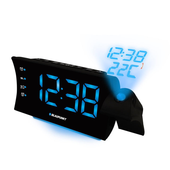 Blaupunkt CRP81USB Alarm Clock Radio FM USB LED Backlight Display Time Projection Timer Temperature Sensor