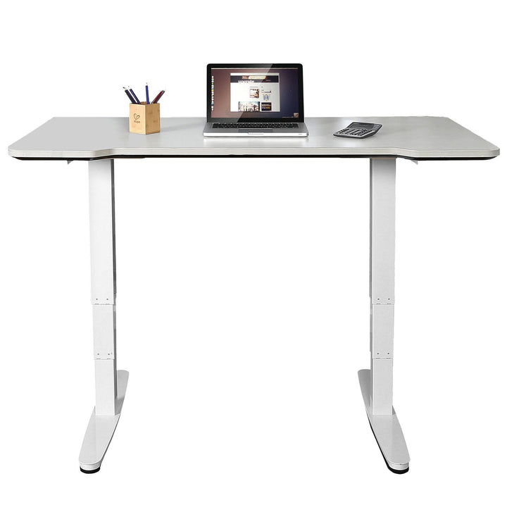 Maclean MC-830 Electric desk height adjustment, grey max. 130cm 120kg - without desk top