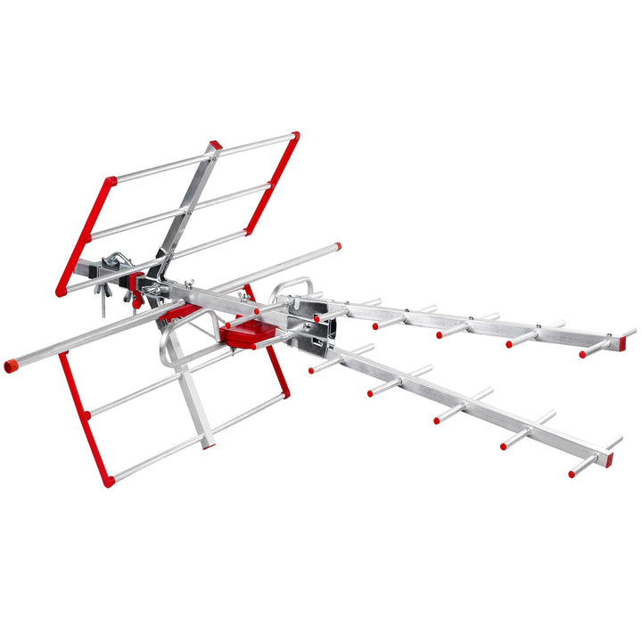 Maclean MCTV-855 Teilifís Trastíre DVB-T2 HEVC Antenna Teaglama UHF VHF Éighníomhach max 100dBμV Scagaire Lte