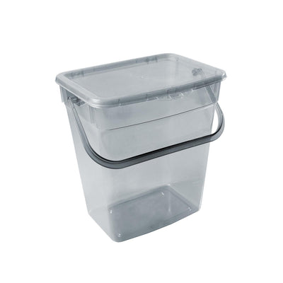Plast Team 10L powder container transparent gray
