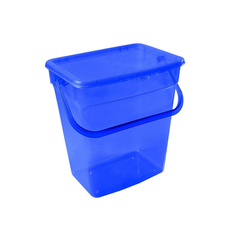 Plast Team 50600806 10L Powder Container Transparent Blue