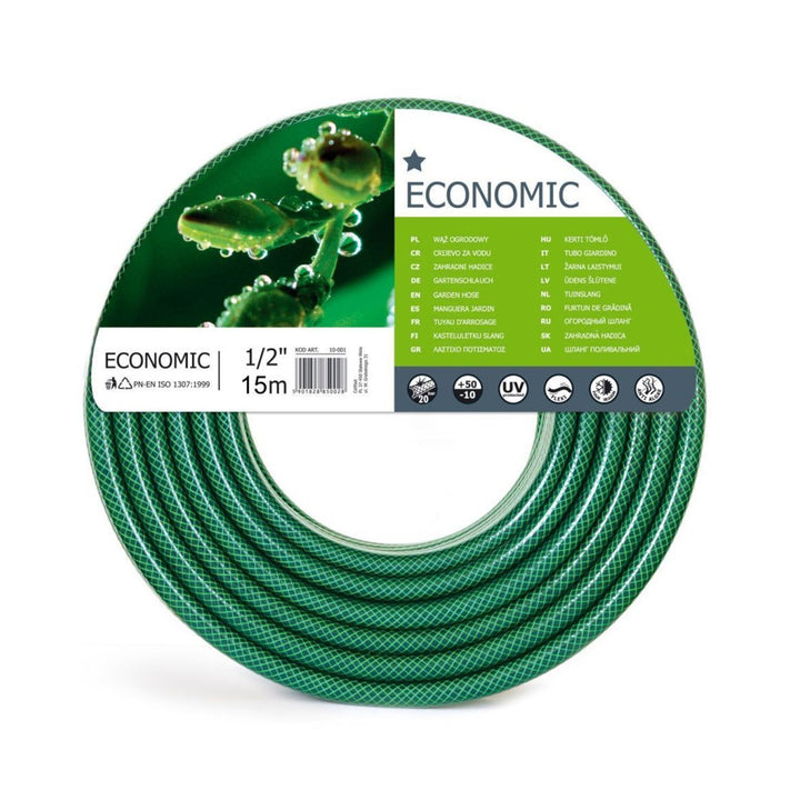 Hose gairdín Cellfast Eacnamaíoch 1/2 "15m, 3-ciseal