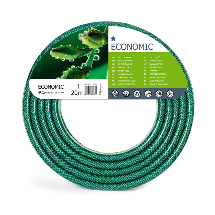 Hose eacnamaíoch Garden Cellfast, 1 "20m, 3-ciseal