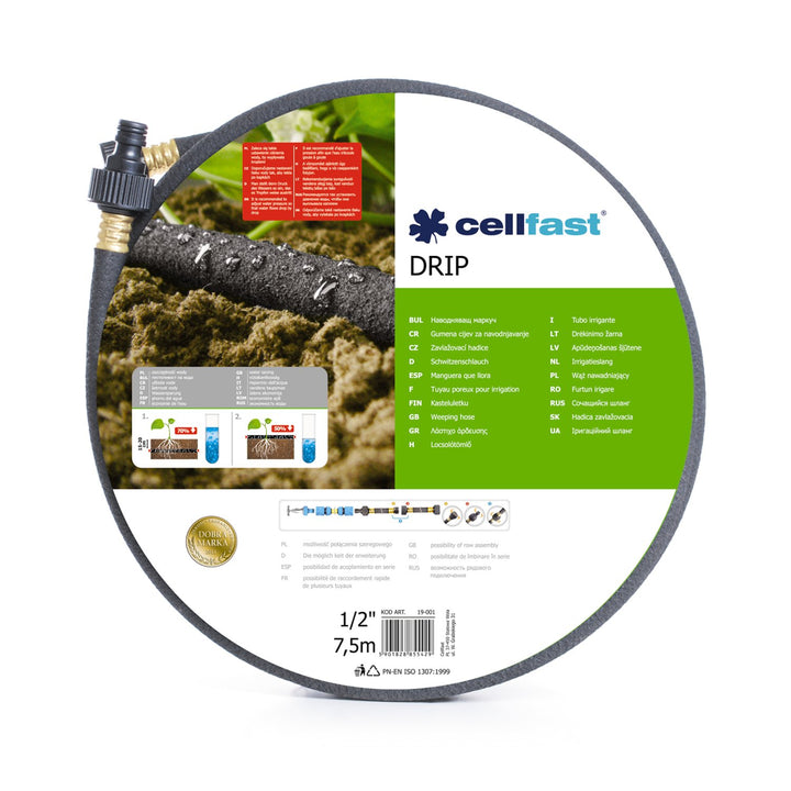 Watering Irrigation Hose Cellfast Drip 1/2" - Economical and Precise Irrigation of Plants