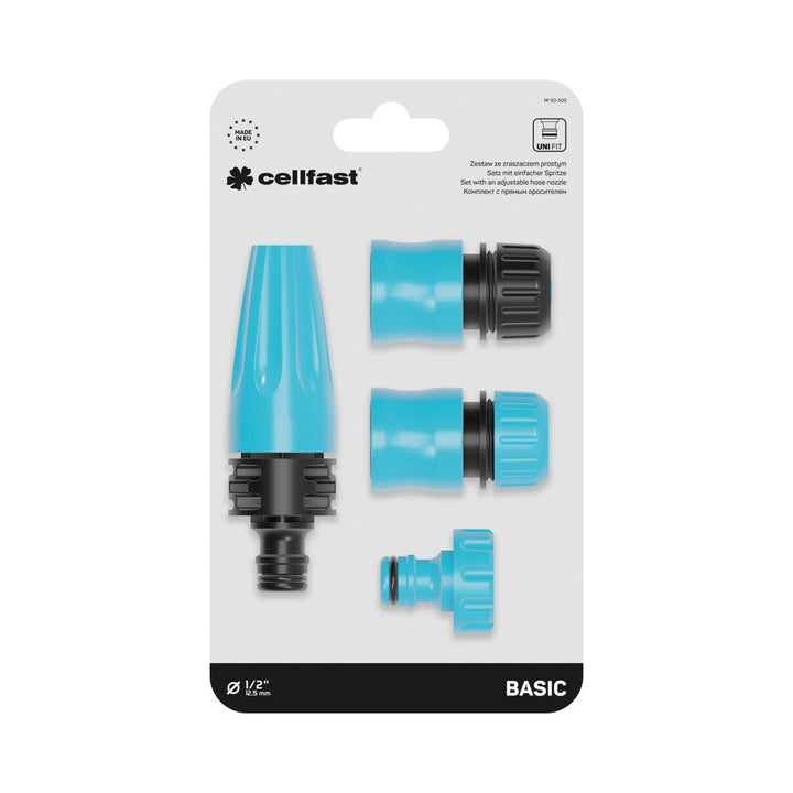 Set with a CELLFAST 50-500 1/2 "- 5/8" straight sprinkler