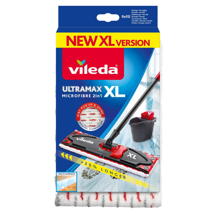 Vileda 160933 Vileda Replacement Mop Pad Head Refill for Vileda Ultramax / Ultramat Turbo XL 2in1