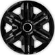 NRM 15" Wheel Covers Hubcaps Universal 4 PCS ABS Adjustable Easy Assembly Black