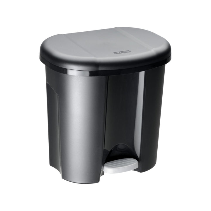 Garbage bin for segregation with a Rotho Duo pedal 2x10L black