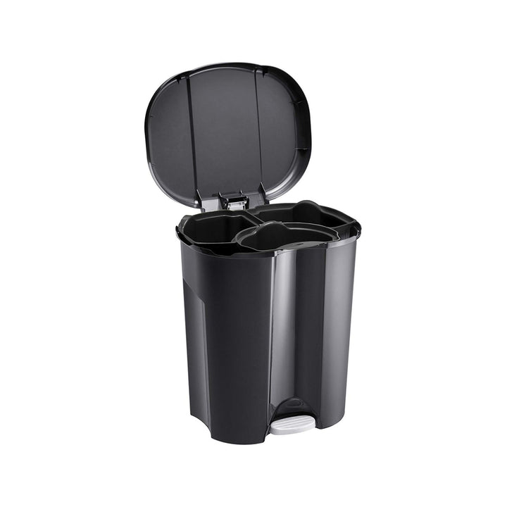 Garbage bin for segregation of 3 chambers ROTHO TRIO 40L (1 x 10L + 2 x 15L)