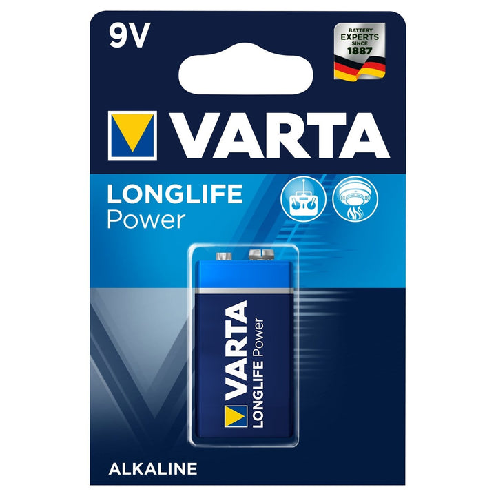 Ceallraí alcaileach Varta Longlife Power 9V, ardchaighdeáin