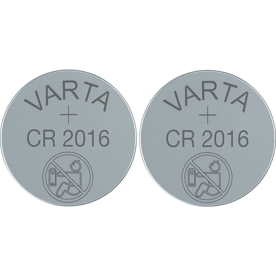 2x Varta CR2016 CR 2016 button lithium battery, high quality