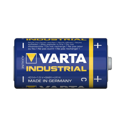 Varta Industrial R14/C Alkaline Batteries, 20-Pack