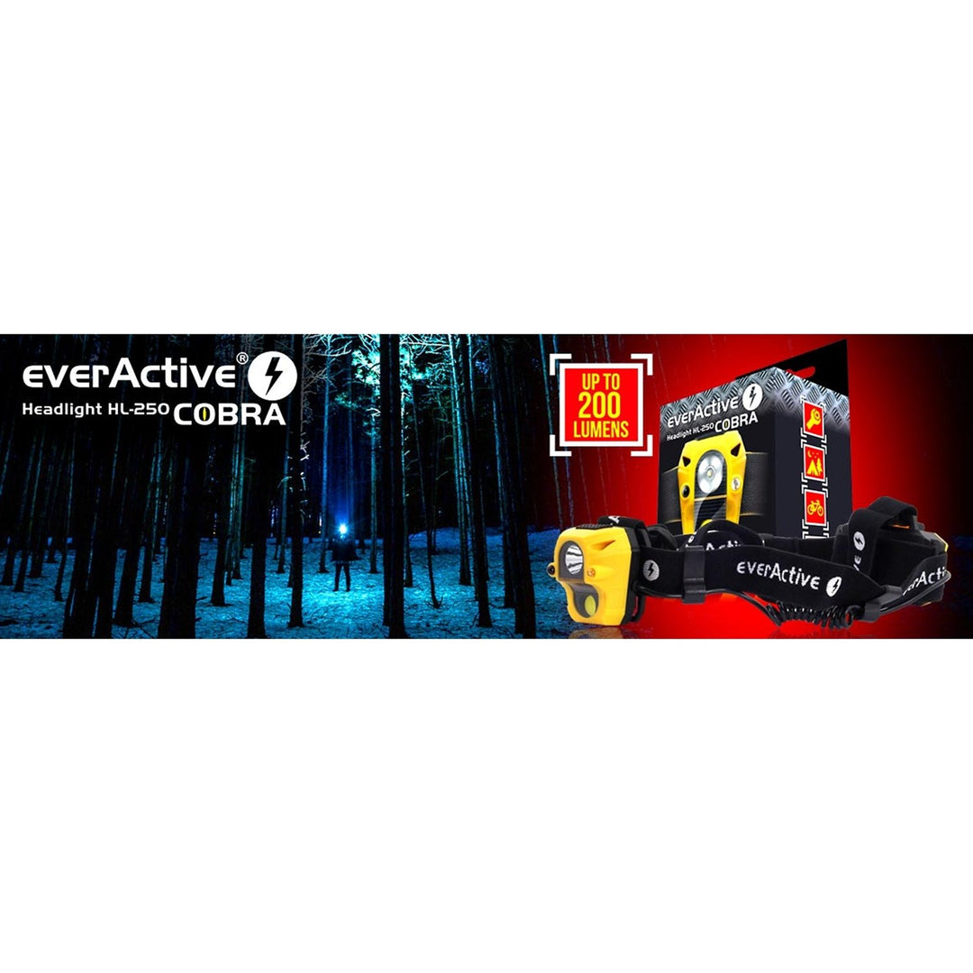 The everActive Cobra HL-250 diode flashlight quality