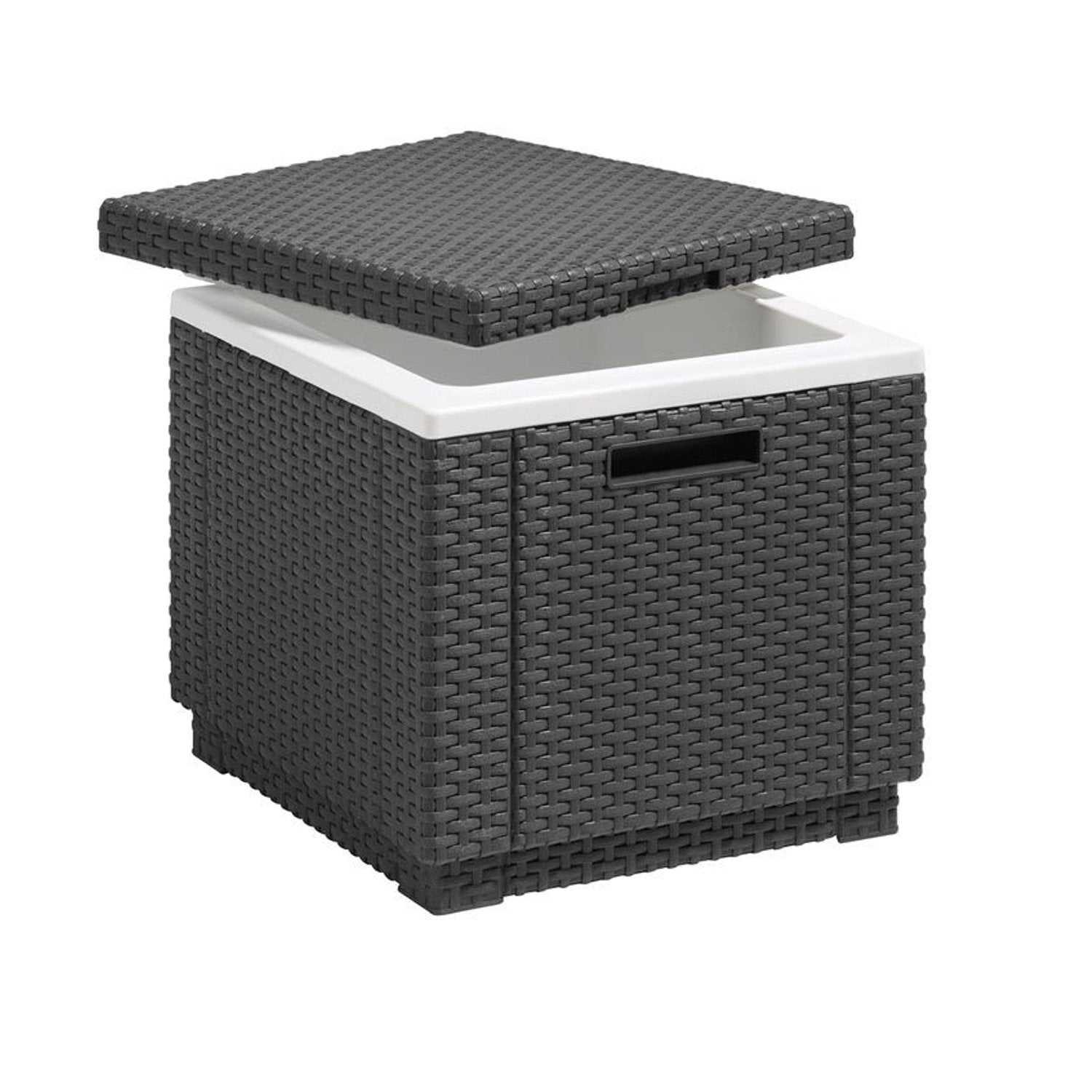 Keter Ice Cube 2in1 Drink Cooler & Table Cool Box Outdoor Garden Patio ...