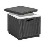 Keter Ice Cube 2in1 Drink Cooler & Table Cool Box Outdoor Garden Patio