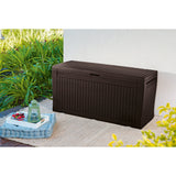 Keter Comfy Garden Box 270L Brown Roomy And Durable
