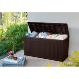 Keter Comfy Garden Box 270L Brown Roomy And Durable
