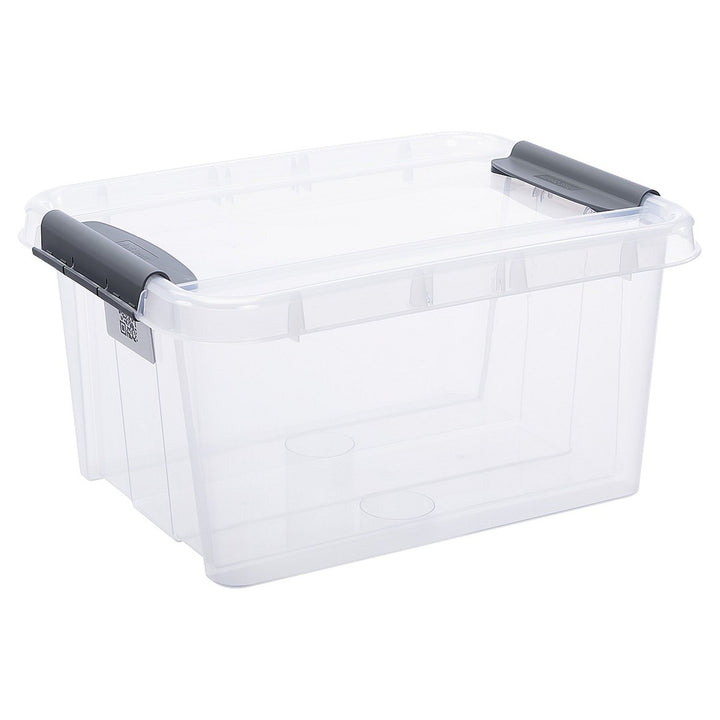 Plast Team Pro Box QR Transparent Container with cover - 32 L