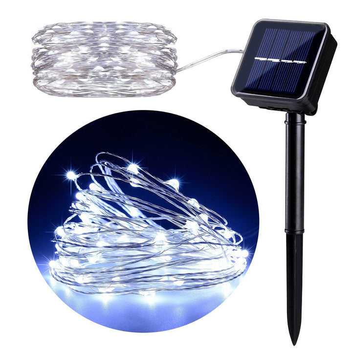 GreenBlue GB164 Solar Christmas Fairy Lights 100 LED 10m 600mAh